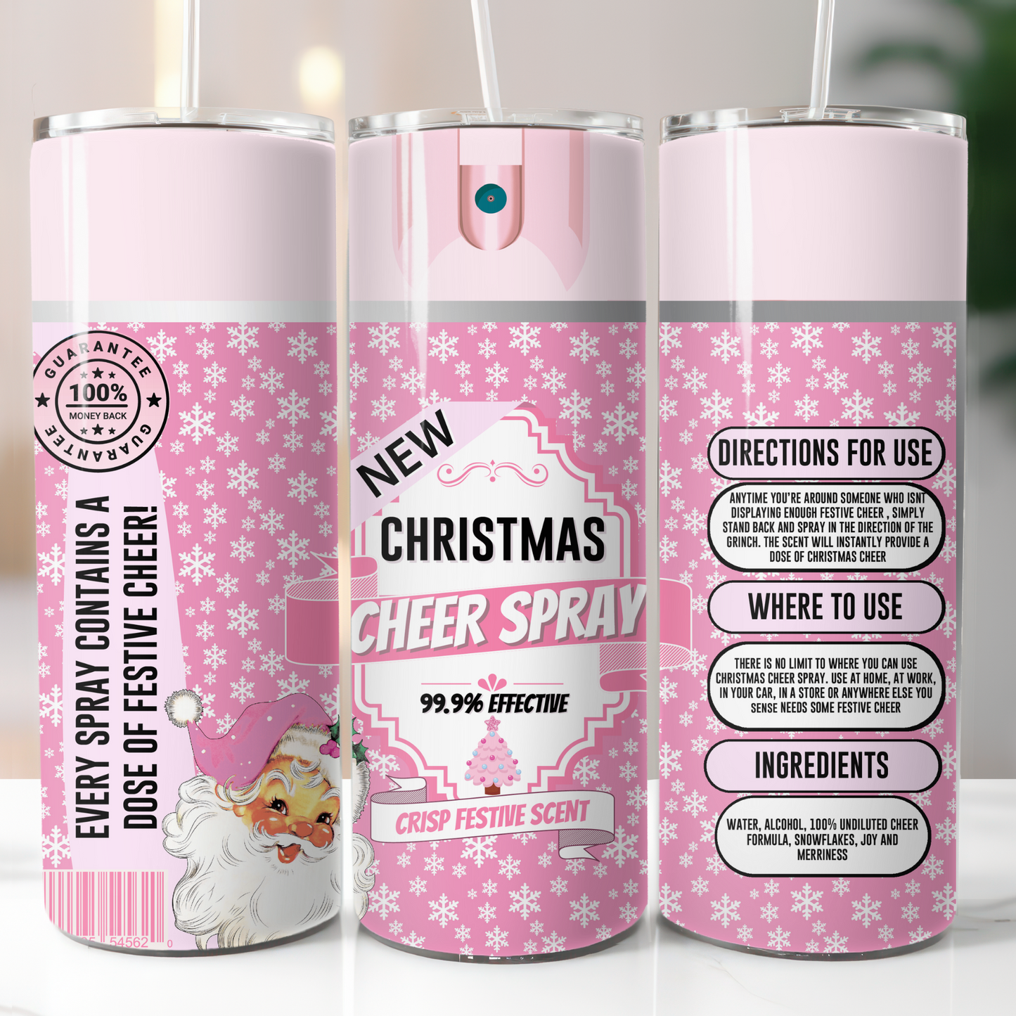 Christmas Cheer Spray, Sublimation Transfer