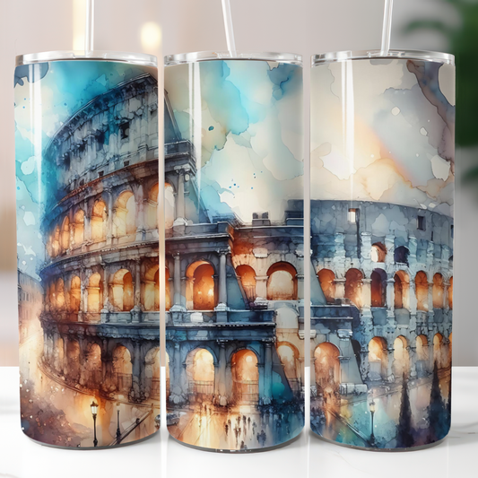 Colosseum Alcohol Ink