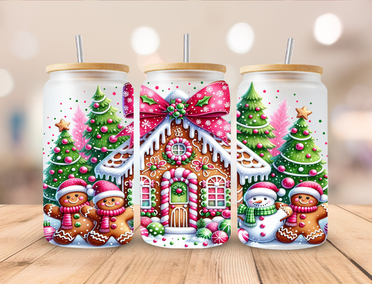 Gingerbread House Libbey Glass Transfer