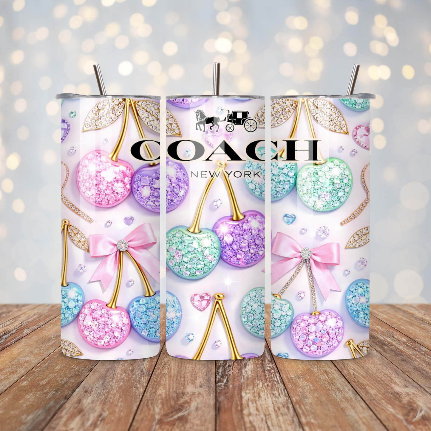 Pastel Cherry Handbag Design Sublimation Transfer
