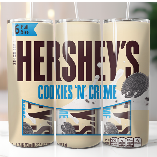 Hershey's Cookies and Cream, Sublimation Transfer