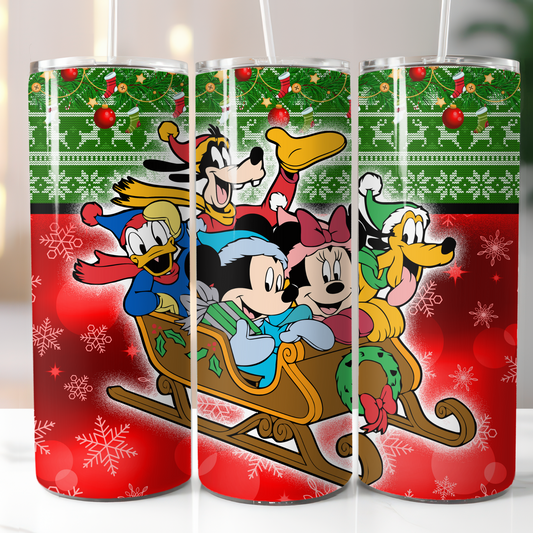 Disney Christmas, Sublimation, Ready to Print, Ready To Press, Print Out Transfer, 20 oz, Skinny Tumbler Transfer, NOT A DIGITAL