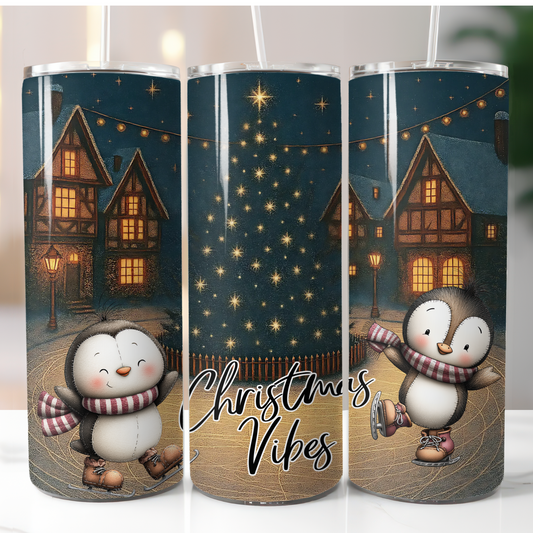 Christmas Vibes Penguins Sublimation Transfers