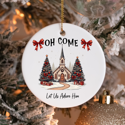 Oh Come Let Us Adore Him Sublimation Transfers