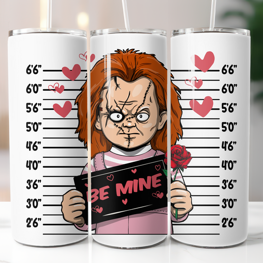 Horror Valentine's Day, Sublimation, Ready to Print, Ready To Press, Print Out Transfer, 20 oz, Skinny Tumbler Transfer, NOT A DIGITAL