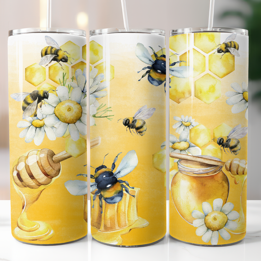 Flower Bees, Sublimation Transfer