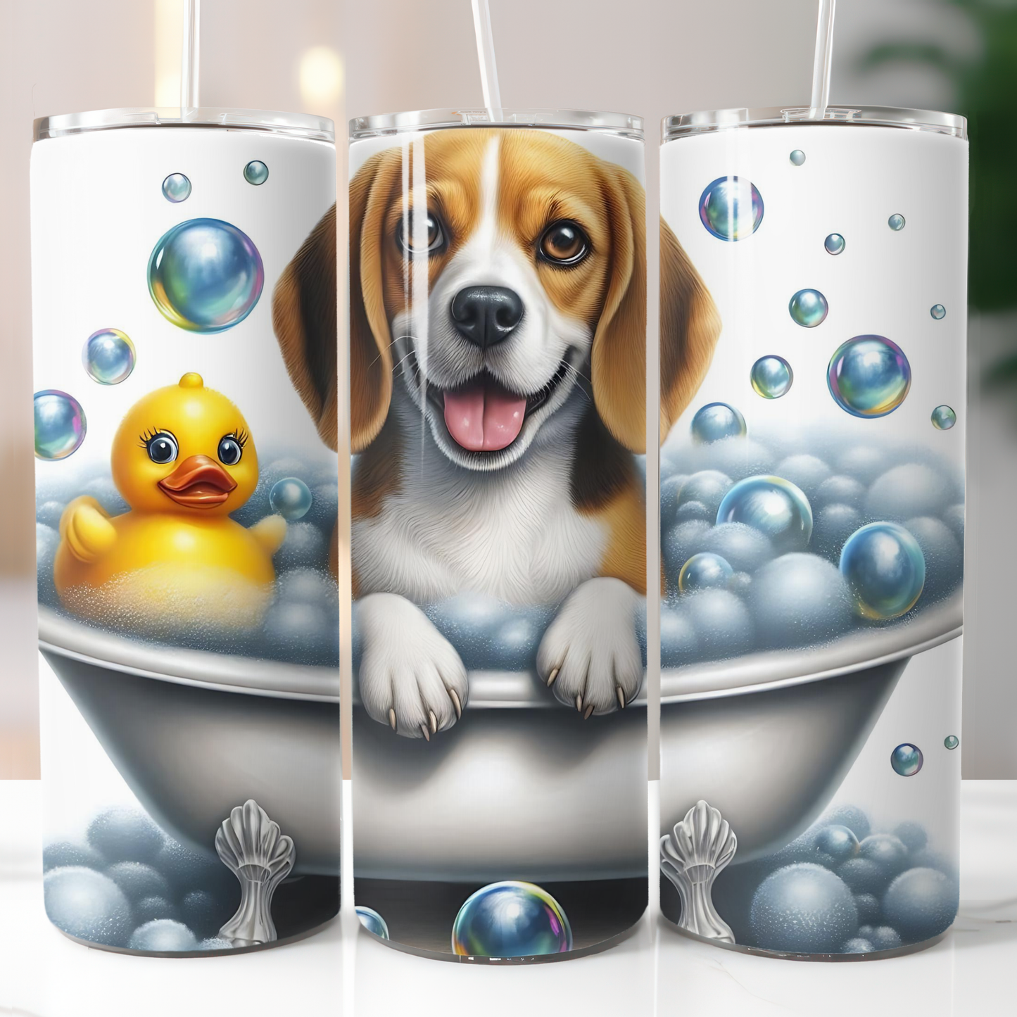 Beagle Bubble Bath