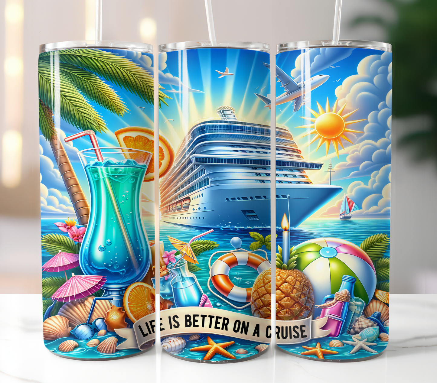 Life Is Better On A Cruise, Sublimation Transfer