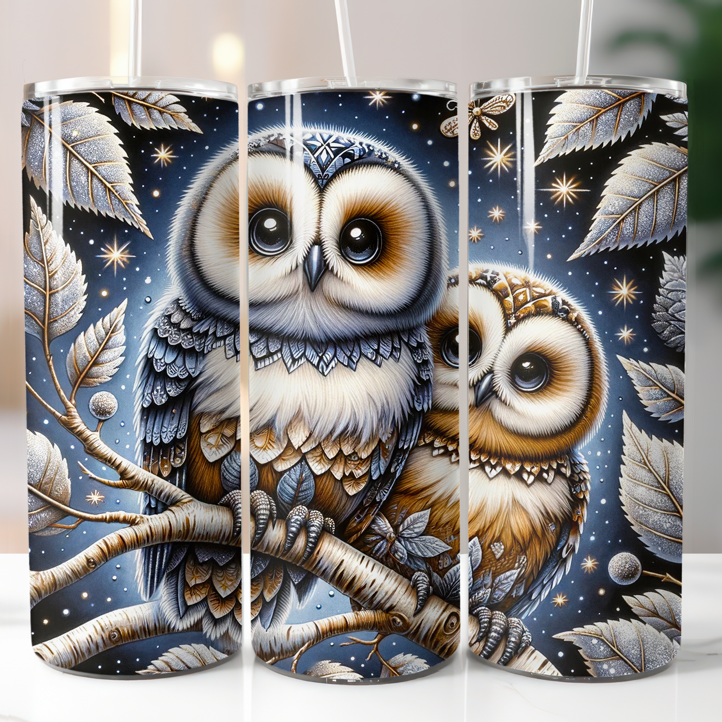 Blue Owls, Sublimation Transfer