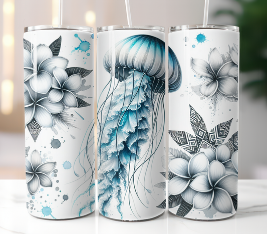 Jellyfish Floral, Sublimation Prints