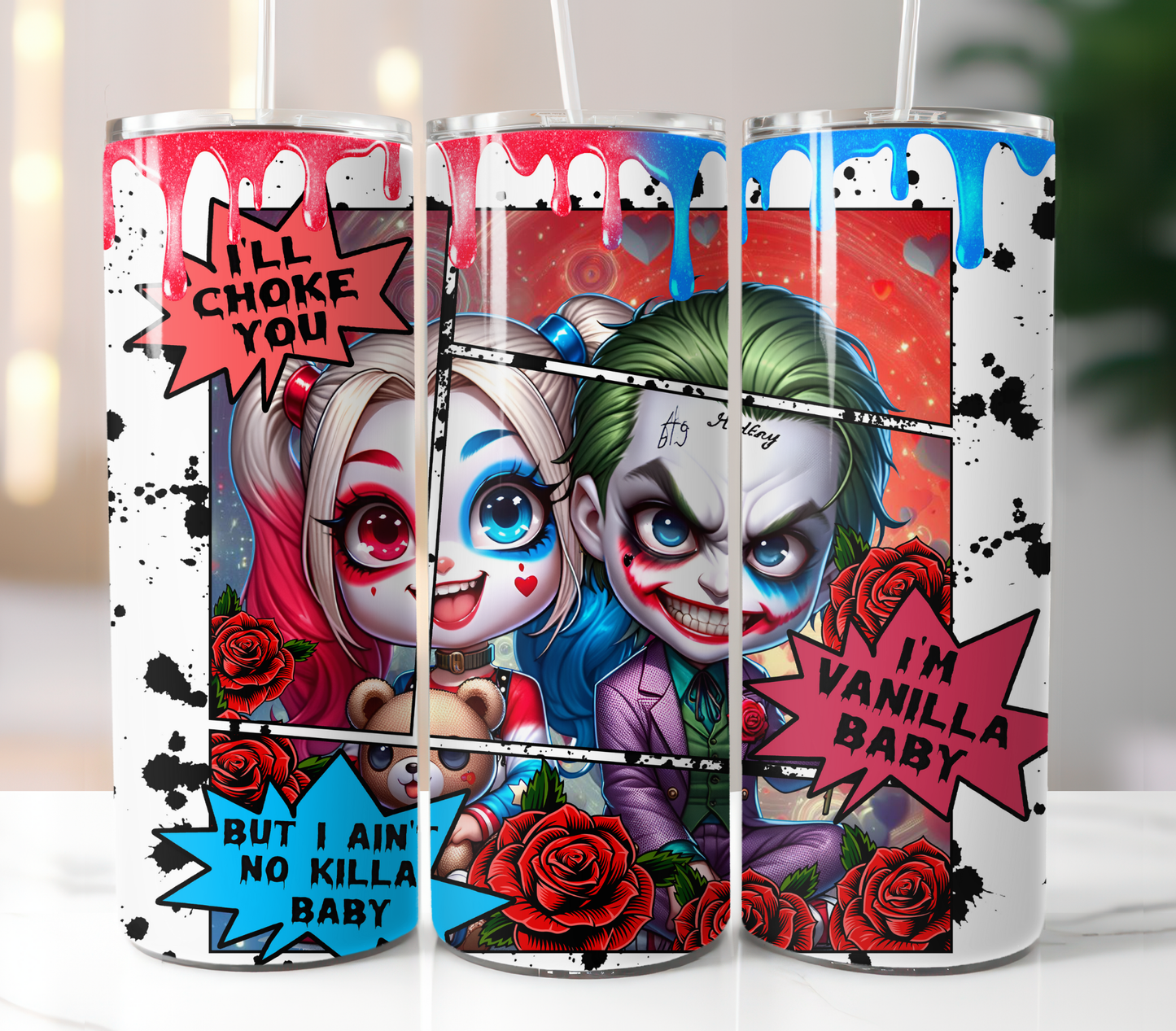 Joker and Harley, Sublimation Transfer