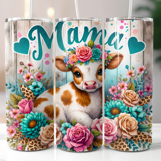 Mama Baby Cow, Sublimation Transfer