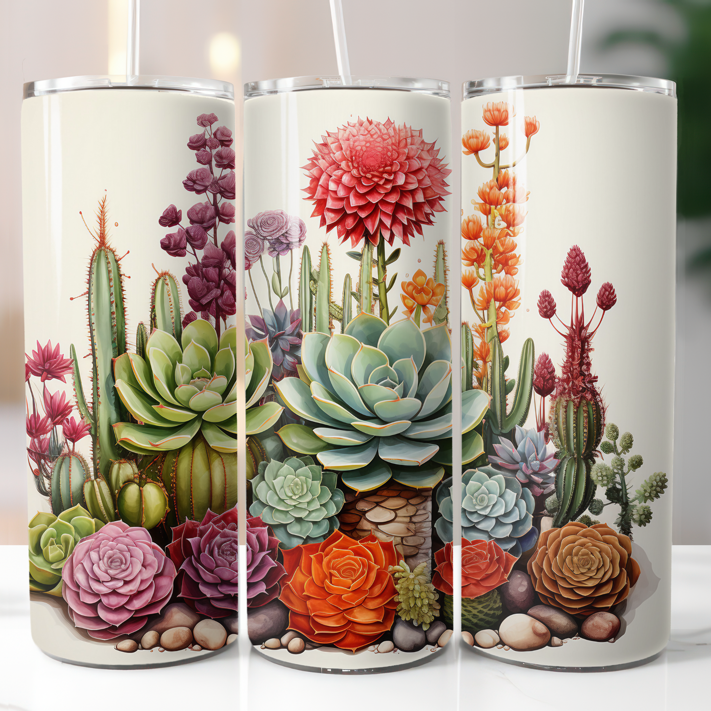 Succulents, Sublimation Transfer