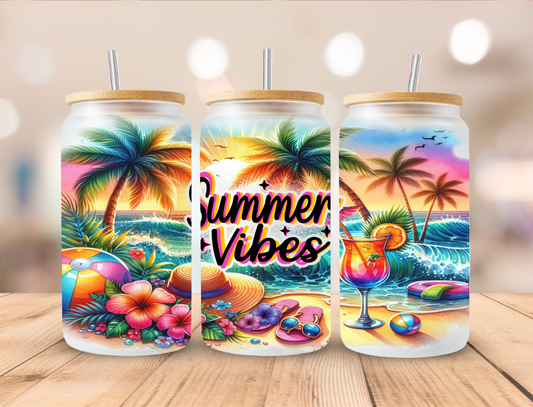 Summer Vibes Libbey Glass Transfer