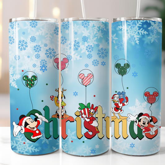 Disney Christmas, Sublimation, Ready to Print, Ready To Press, Print Out Transfer, 20 oz, Skinny Tumbler Transfer, NOT A DIGITAL