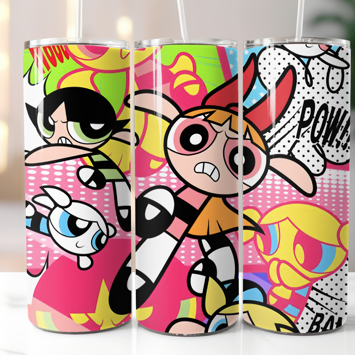 Powerpuff Girls, Sublimation, Ready To Press, Print Out Transfer, 20 oz, Skinny Tumbler Transfer, NOT A DIGITAL