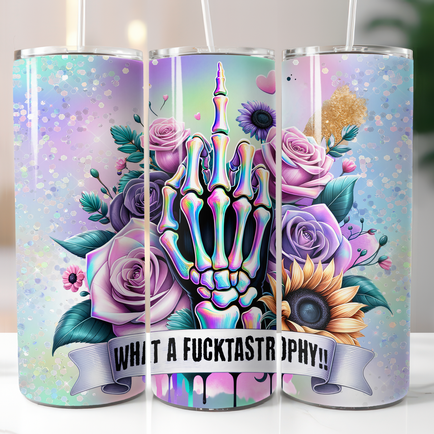 Skeleton Funny Finger, Sublimation Transfer