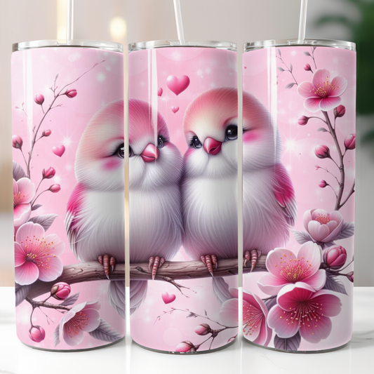 Pink Birds, Sublimation Transfer