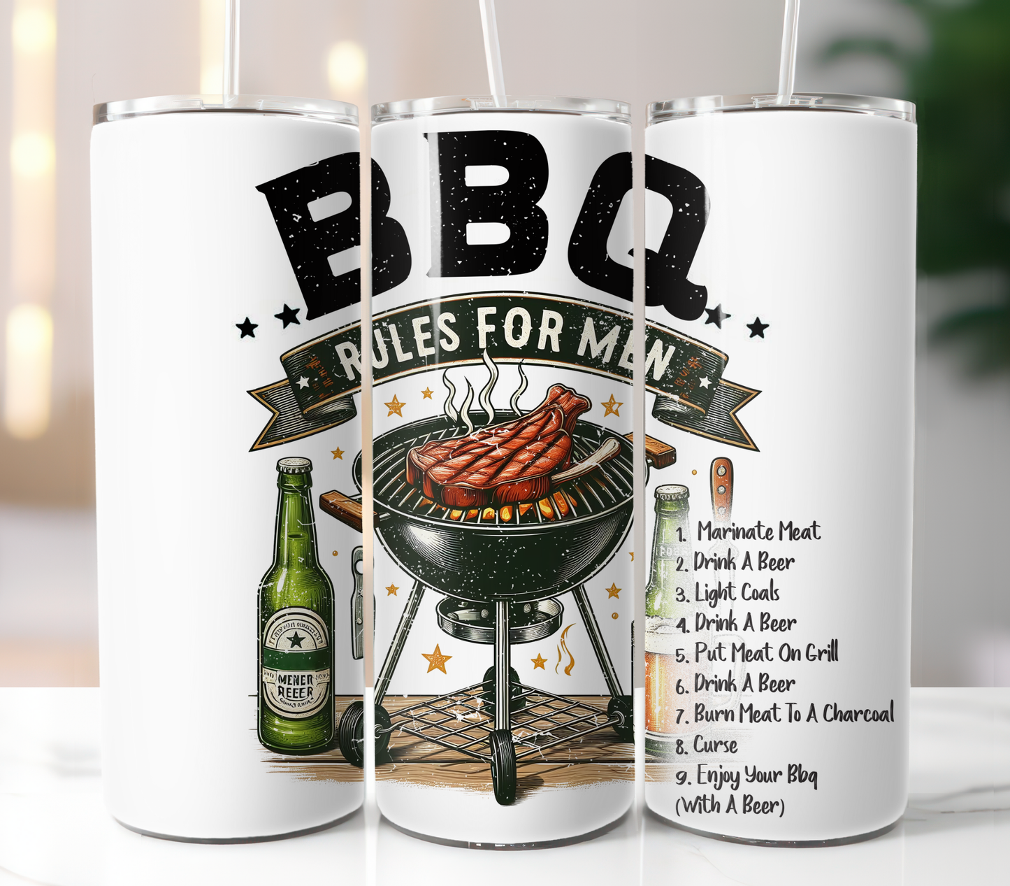 BBQ Rules For Men, Sublimation Transfer