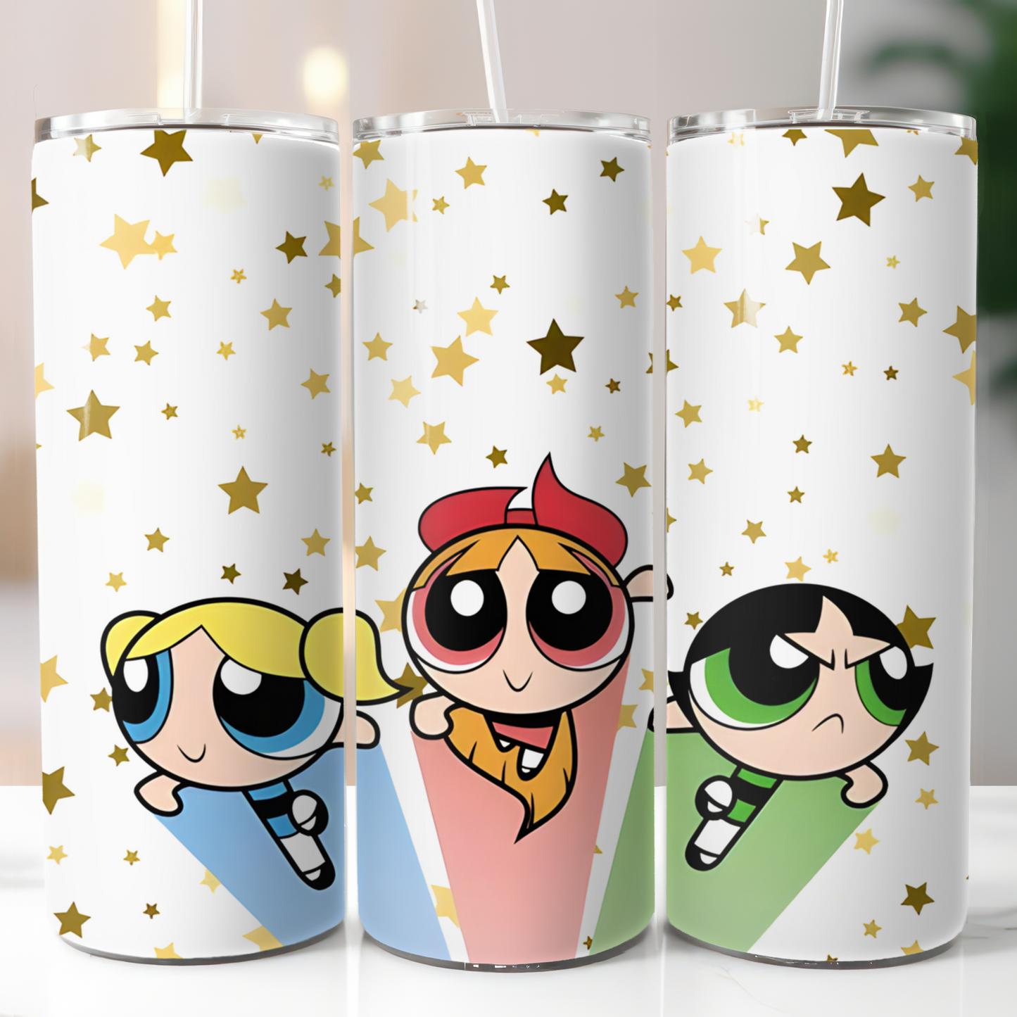 Powerpuff Girls, Sublimation, Ready To Press, Print Out Transfer, 20 oz, Skinny Tumbler Transfer, NOT A DIGITAL