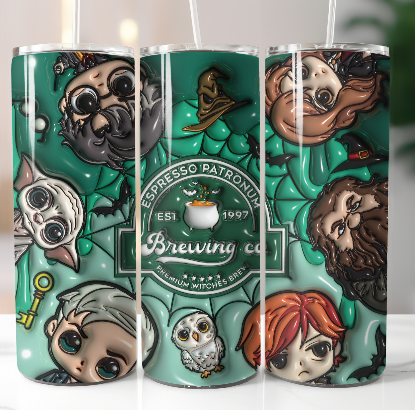 Harry Potter Espresso Patronum, Sublimation, Ready to Print, Ready To Press, Print Out Transfer, 20 oz, Skinny Tumbler Transfer, NOT A DIGITAL