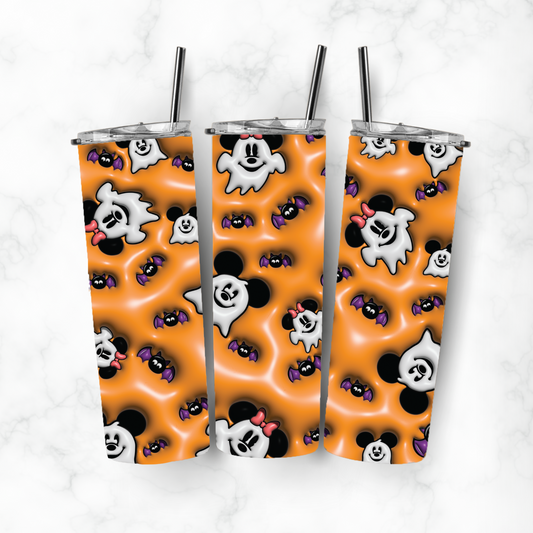 Mickey and  Minnie Ghosts, Sublimation, Ready to Print, Ready To Press, Print Out Transfer, 20 oz, Skinny Tumbler Transfer, NOT A DIGITAL