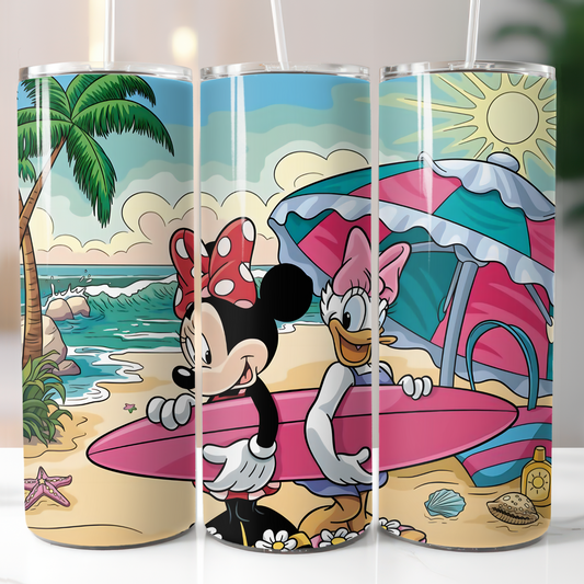 Disney Minnie and Daisy, Sublimation, Ready To Press, Print Out Transfer, 20 oz, Skinny Tumbler Transfer, NOT A DIGITAL