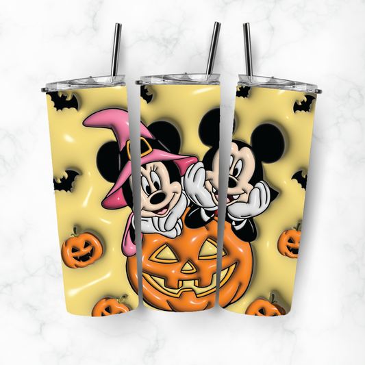 Mickey and Minnie Pumpkin, Sublimation, Ready to Print, Ready To Press, Print Out Transfer, 20 oz, Skinny Tumbler Transfer, NOT A DIGITAL