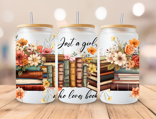 Just A Girl Who Loves Books, Sublimation Transfers