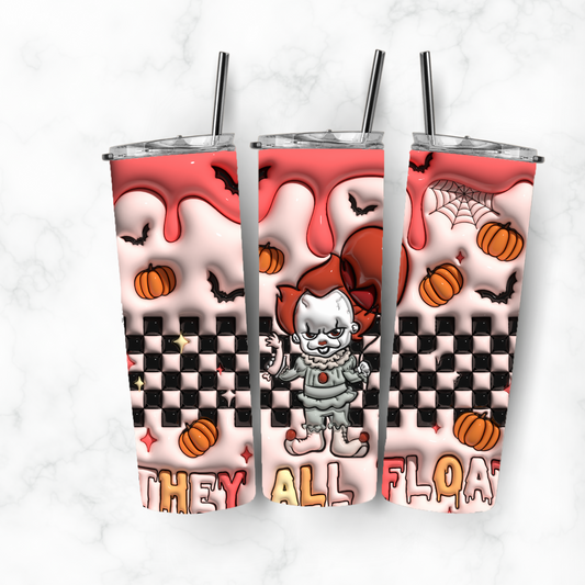 IT Pennywise, Sublimation, Ready to Print, Ready To Press, Print Out Transfer, 20 oz, Skinny Tumbler Transfer, NOT A DIGITAL