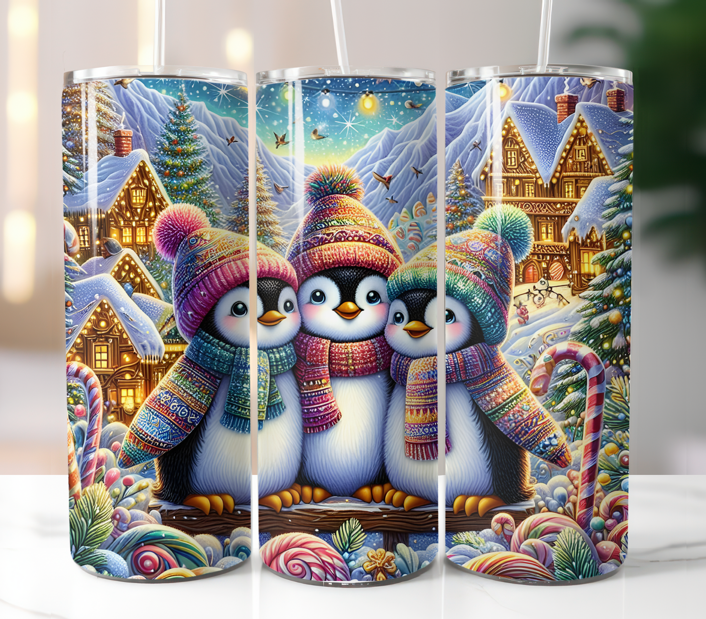 Christmas Penguins Sublimation Transfers