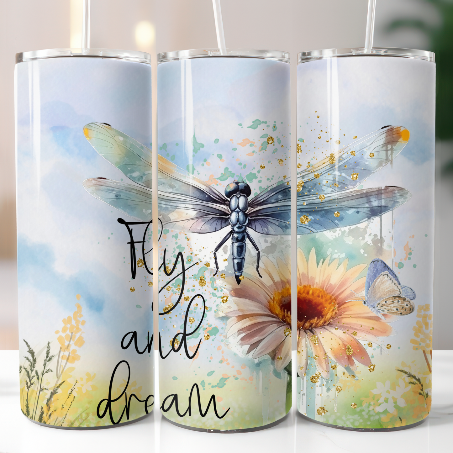 Dragonfly Quote, Sublimation, Ready To Press, Print Out Transfer, 20 oz, Skinny Tumbler Transfer, NOT A DIGITAL