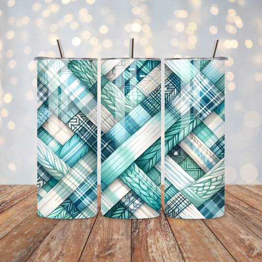 Teal Pattern Sublimation Transfer