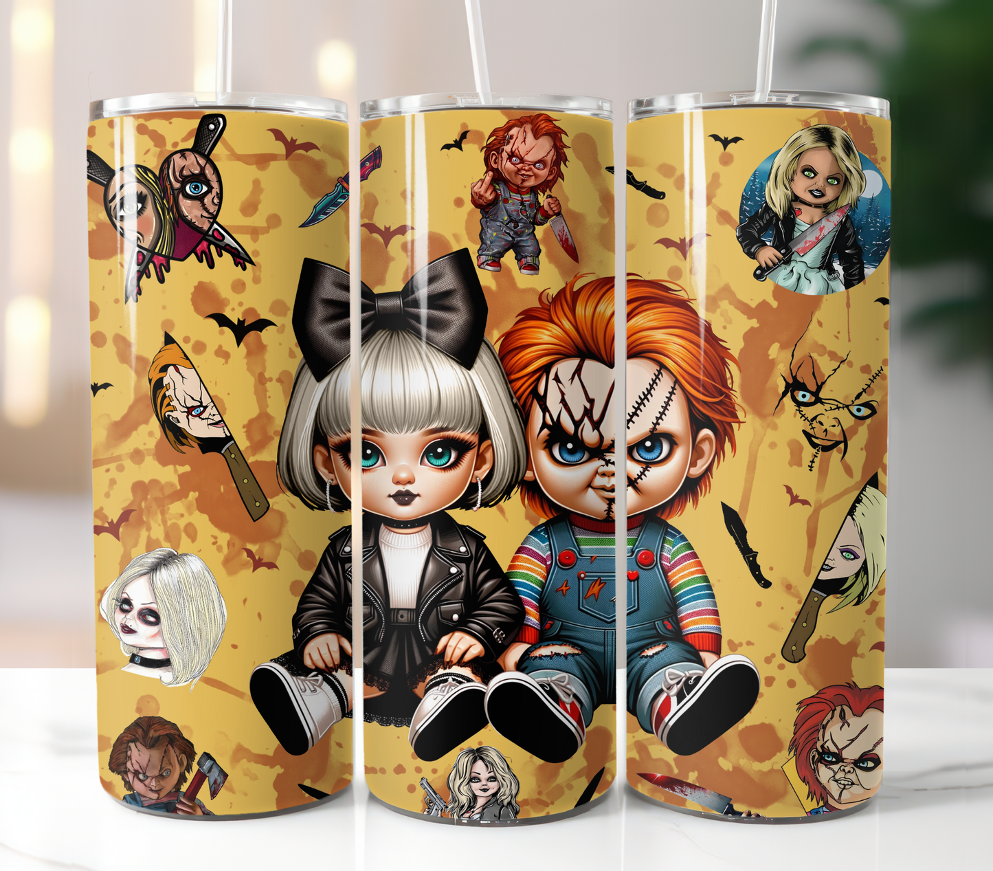 Chucky and Tiffany, Sublimation Print Transfer