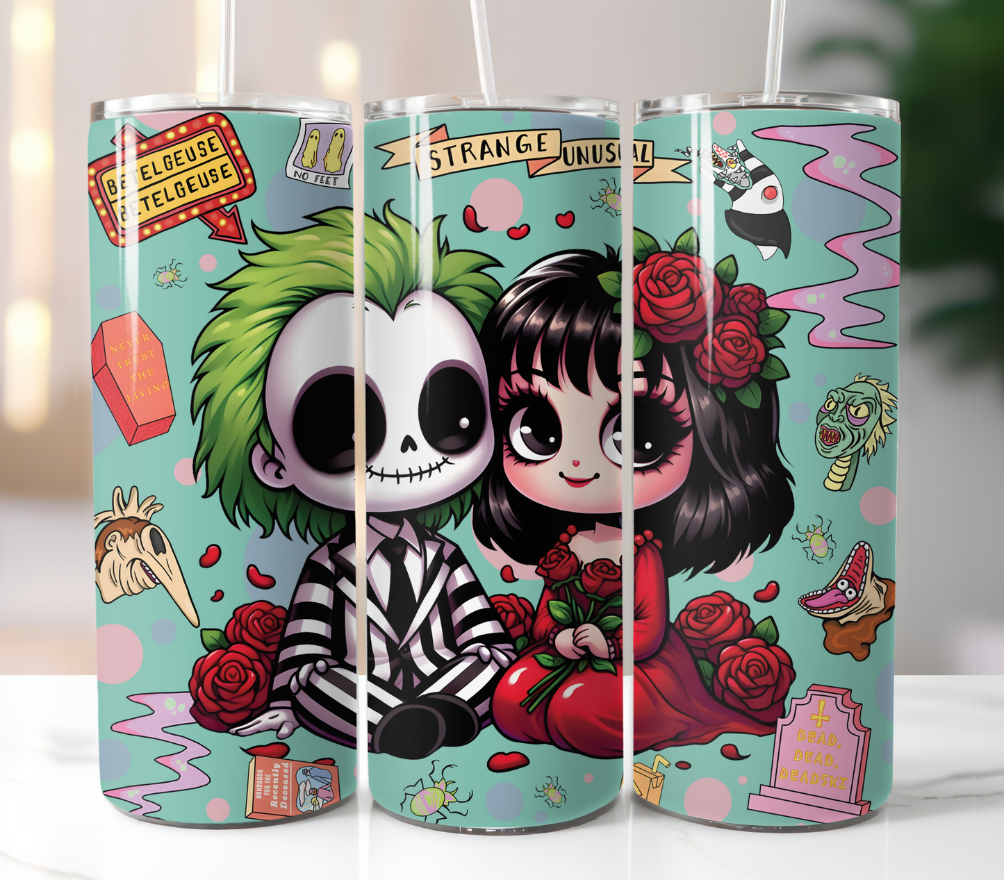 Beetlejuice and Lydia, Sublimation Print