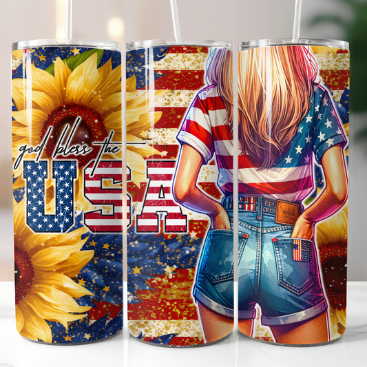 God Bless the USA, Sublimation Transfer