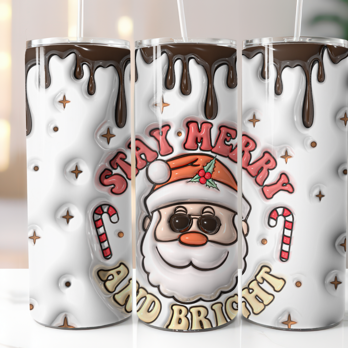 3D Puffy Christmas, Sublimation Transfer