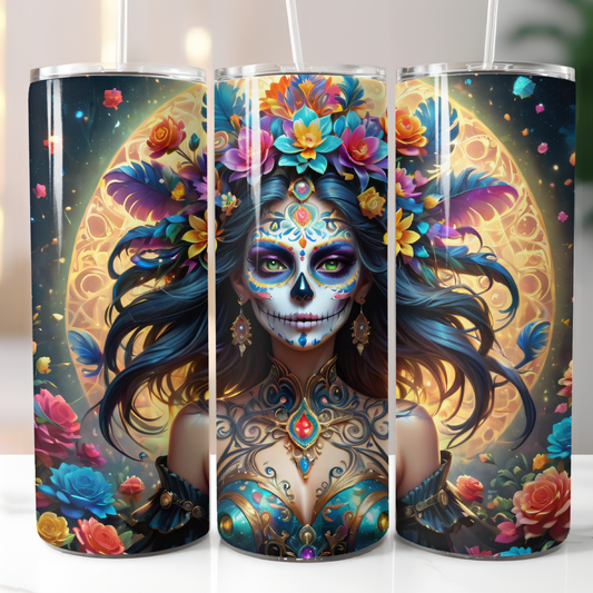 Sugar Skull, Dia De Los Muertos, Sublimation Transfer