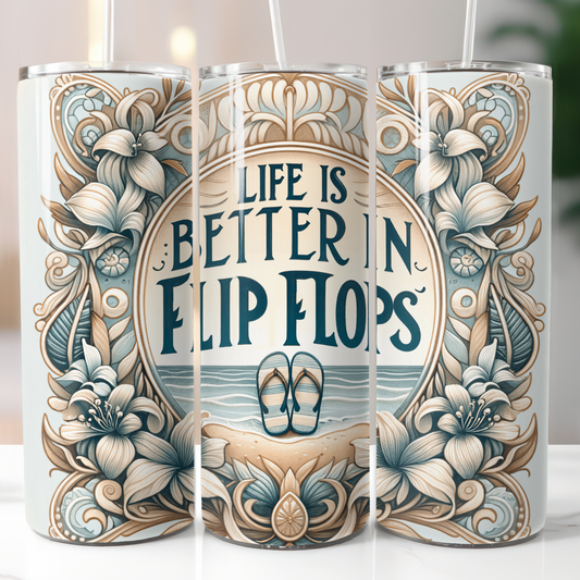 Life Is Better In Flip Flops, Sublimation Transfer