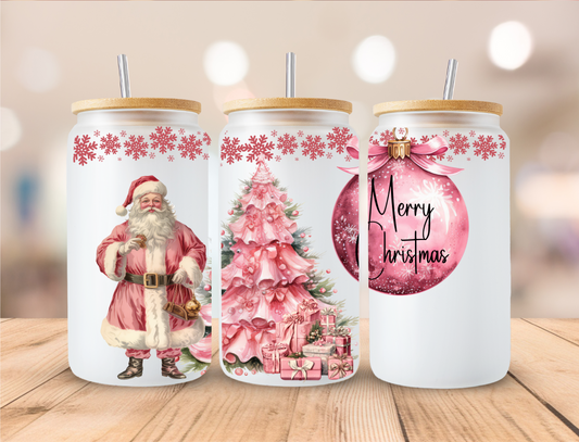 Merry Christmas, Sublimation, Ready to Print, Ready To Press, Print Out Transfer, 16 oz Libbey Glass Transfer, NOT A DIGITAL