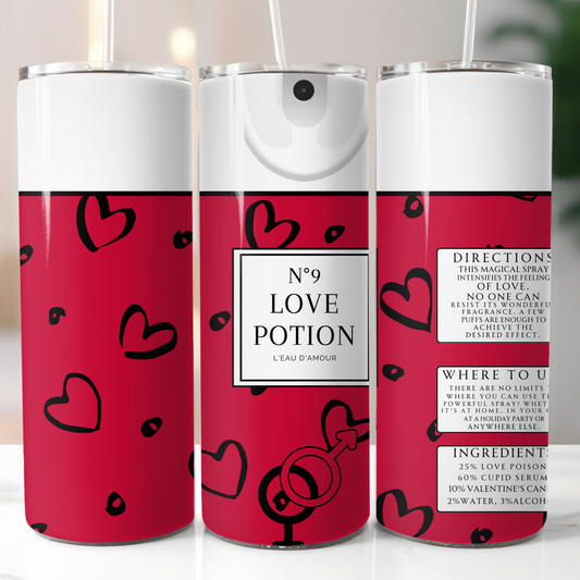 Love Potion No. 9, Sublimation, Ready to Print, Ready To Press, Print Out Transfer, 20 oz, Skinny Tumbler Transfer, NOT A DIGITAL