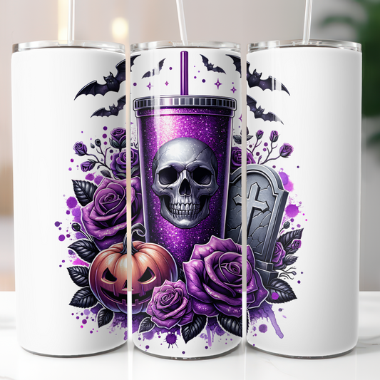 Skull Halloween Tumbler