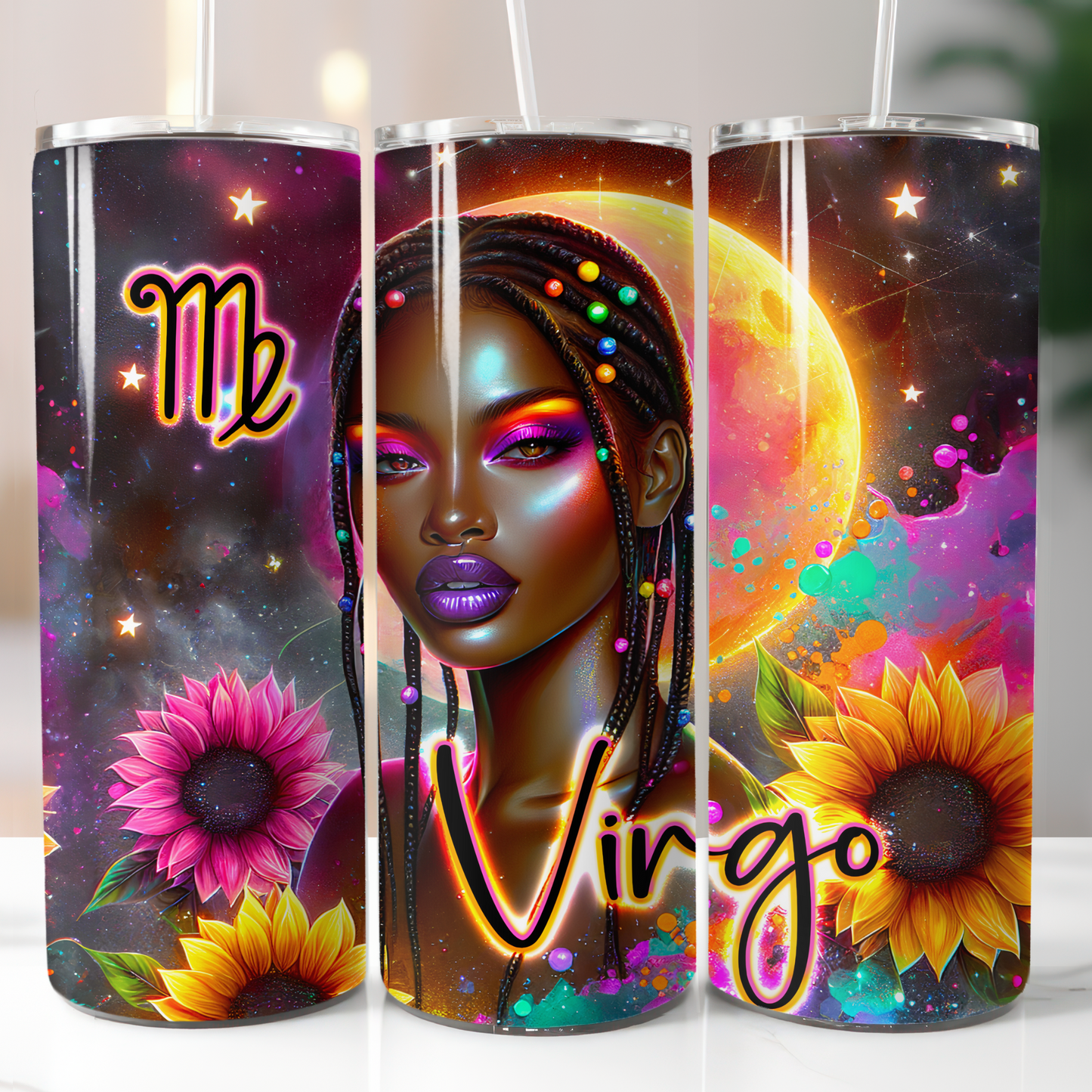 Virgo, Black Woman, Sublimation Transfer