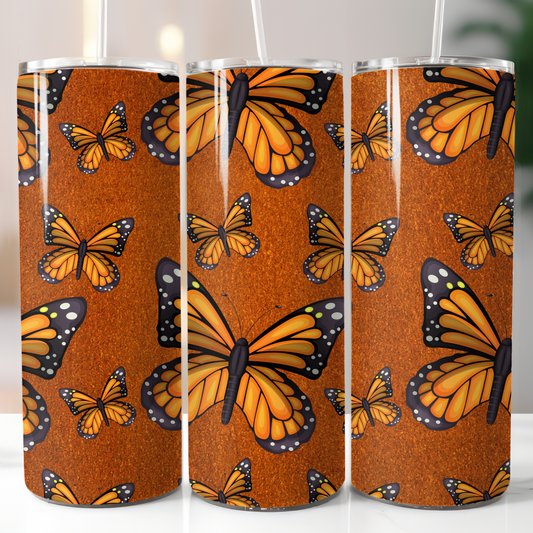 Monarch Butterfly, Sublimation, Ready to Print, Ready To Press, Print Out Transfer, 20 oz, Skinny Tumbler Transfer, NOT A DIGITAL