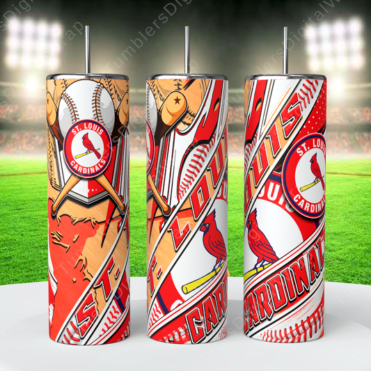 St. Louis Cardinals, Sublimation, Ready To Press, Print Out Transfer, 20 oz, Skinny Tumbler Transfer, NOT A DIGITAL