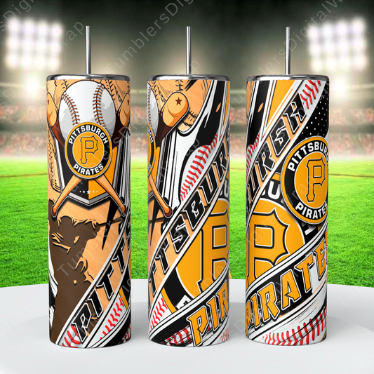 Pittsburgh Pirates, Sublimation, Ready To Press, Print Out Transfer, 20 oz, Skinny Tumbler Transfer, NOT A DIGITAL