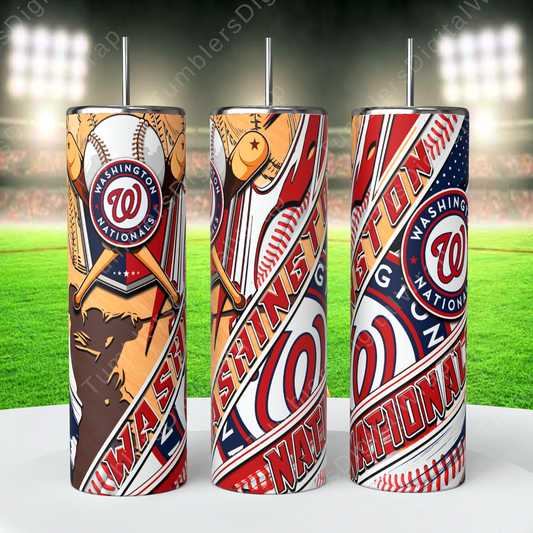 Washington Nationals, Sublimation, Ready To Press, Print Out Transfer, 20 oz, Skinny Tumbler Transfer, NOT A DIGITAL