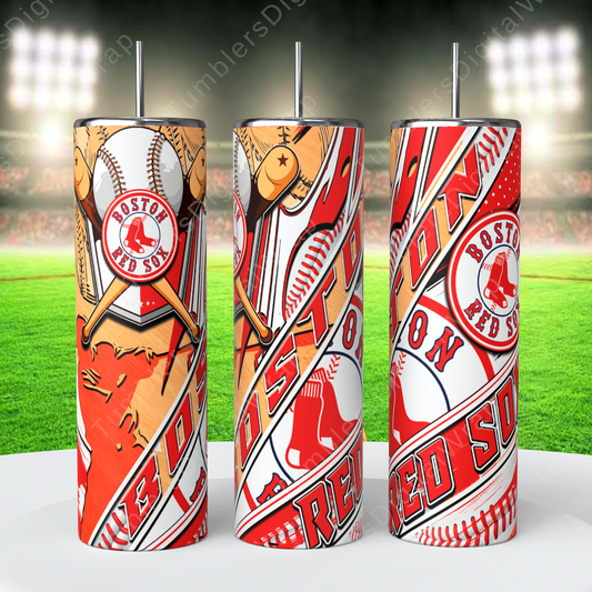 Boston Red Sox, Sublimation, Ready To Press, Print Out Transfer, 20 oz, Skinny Tumbler Transfer, NOT A DIGITAL