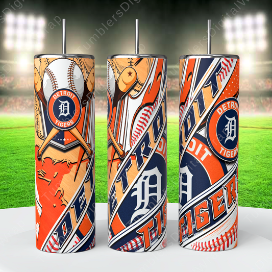 Detroit Tigers, Sublimation, Ready To Press, Print Out Transfer, 20 oz, Skinny Tumbler Transfer, NOT A DIGITAL