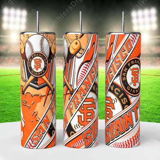 San Francisco Giants, Sublimation, Ready To Press, Print Out Transfer, 20 oz, Skinny Tumbler Transfer, NOT A DIGITAL